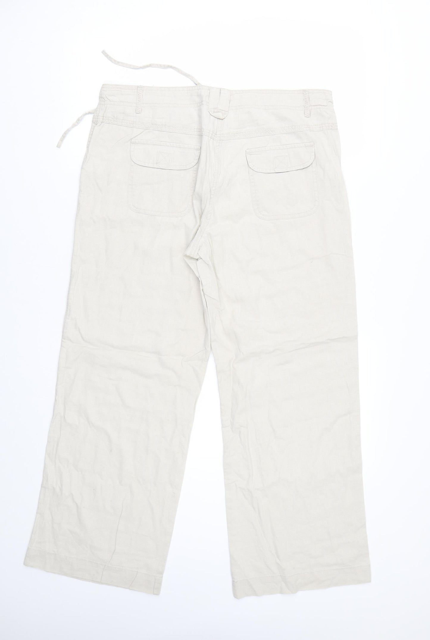 TU Womens Beige   Trousers  Size 14 L27 in - Short