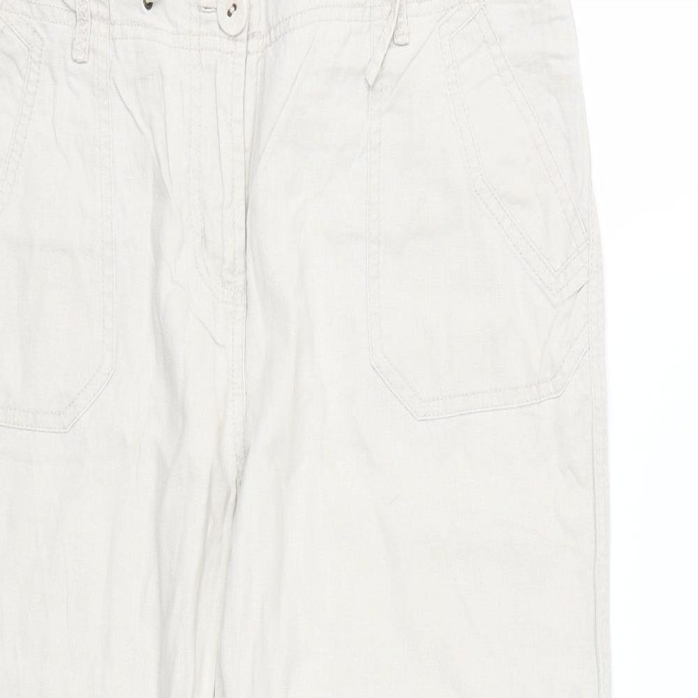 TU Womens Beige   Trousers  Size 14 L27 in - Short