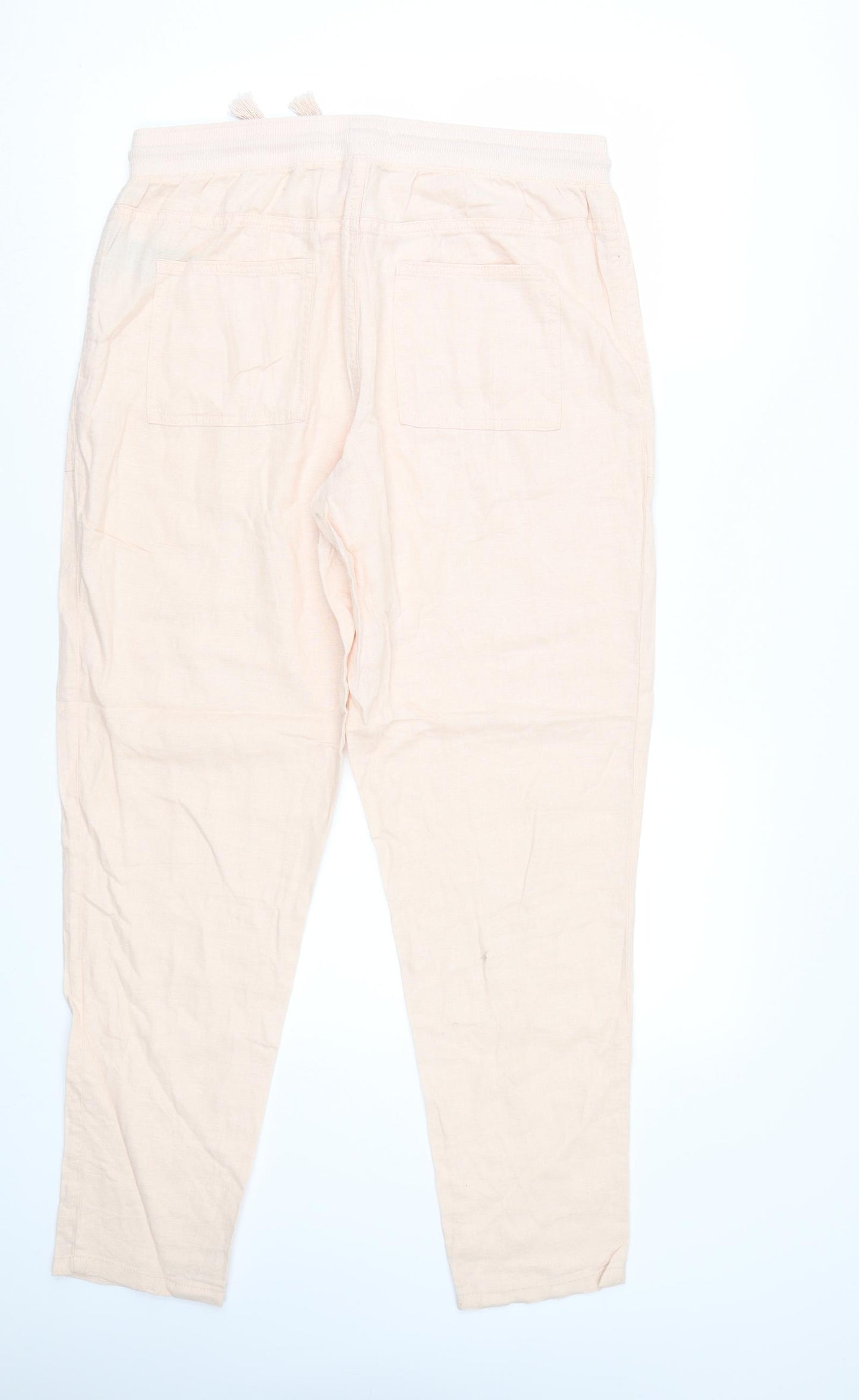 M&S Womens Pink   Trousers  Size 12 L29 in