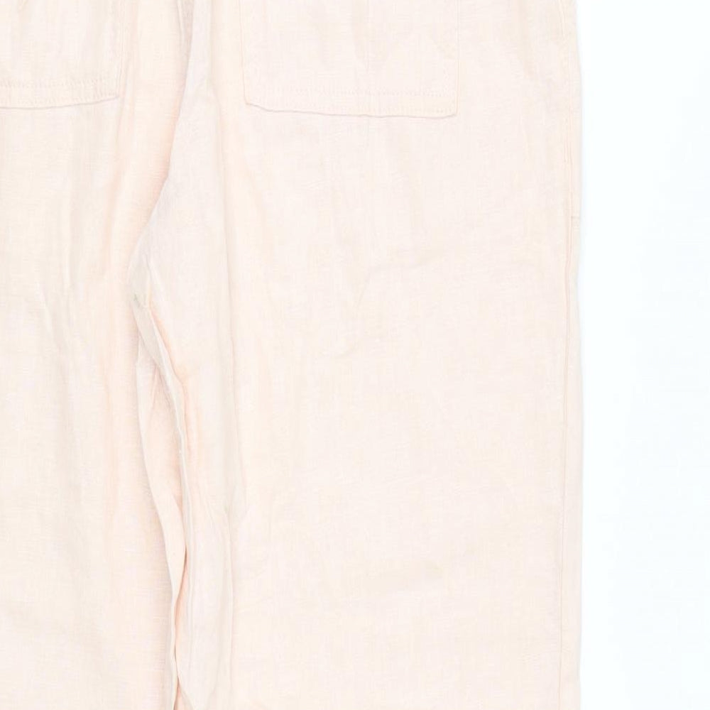 M&S Womens Pink   Trousers  Size 12 L29 in
