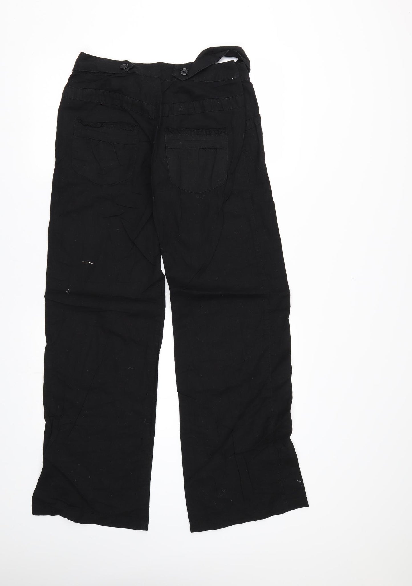 Preworn Womens Black   Trousers  Size 10 L32 in