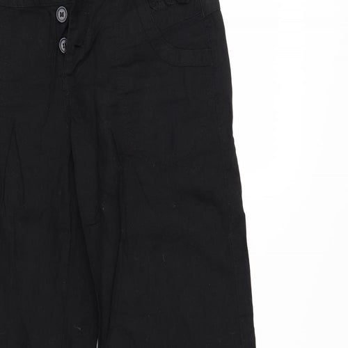 Preworn Womens Black   Trousers  Size 10 L32 in