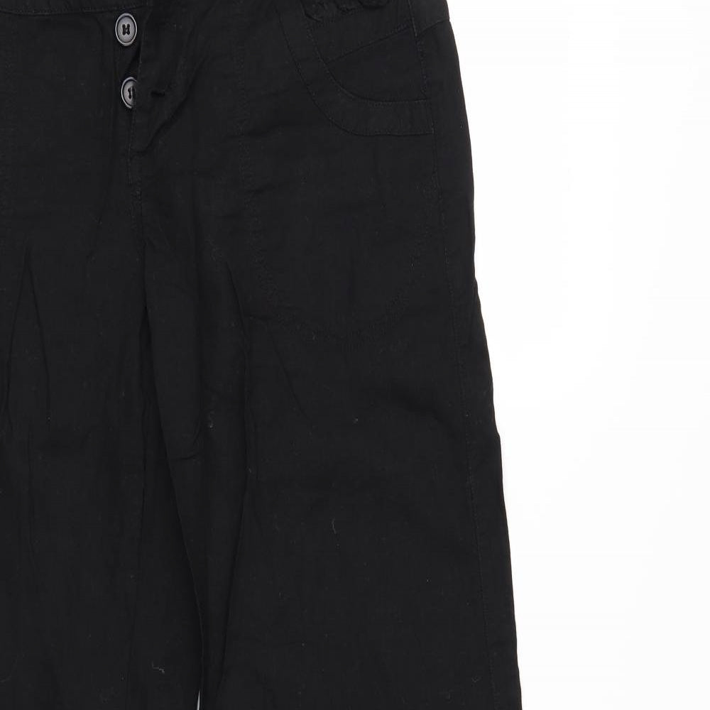 Preworn Womens Black   Trousers  Size 10 L32 in