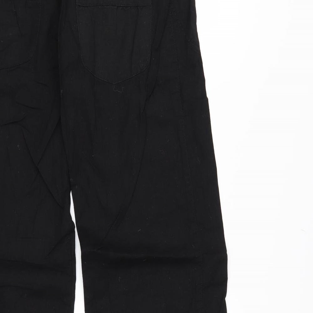 Preworn Womens Black   Trousers  Size 10 L32 in