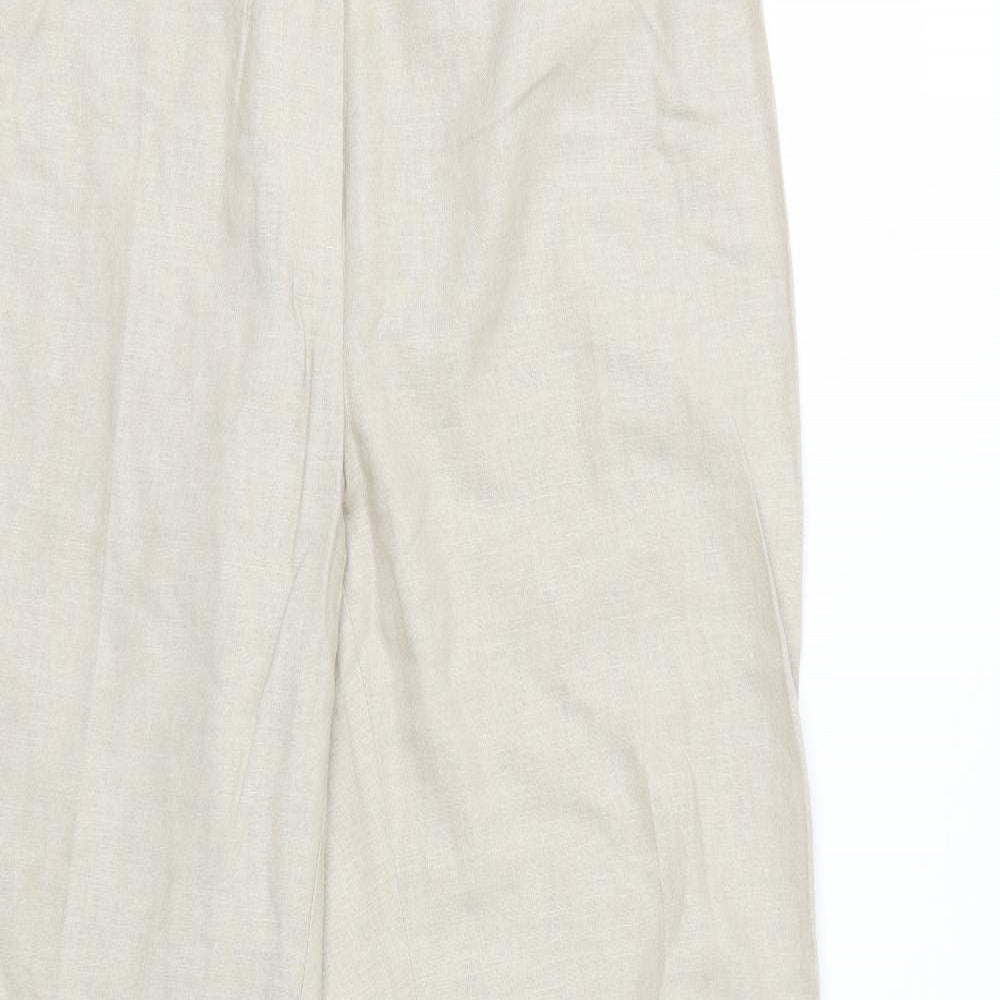 M&S Womens Beige   Trousers  Size 12 L30 in