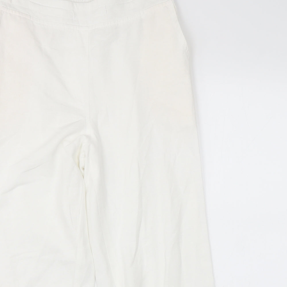 JD Williams Womens White   Trousers  Size 12 L25 in