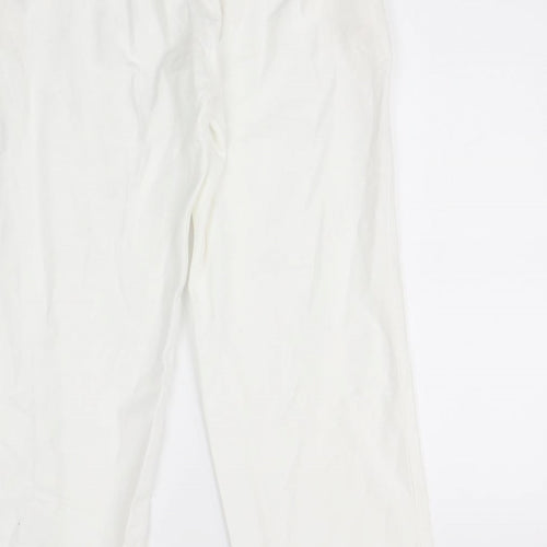 JD Williams Womens White   Trousers  Size 12 L25 in
