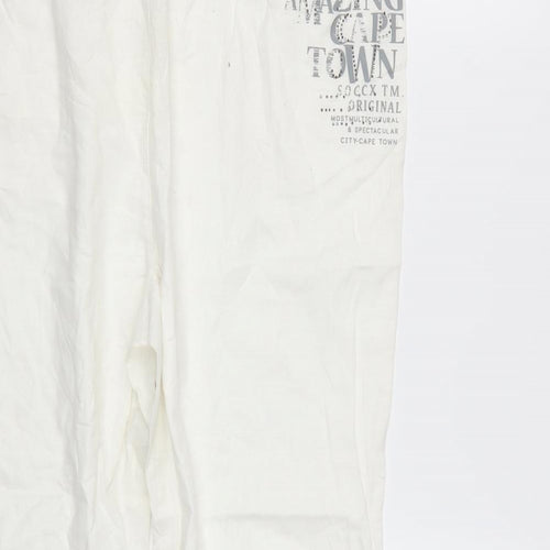 Soccx Womens White   Trousers  Size M L24 in