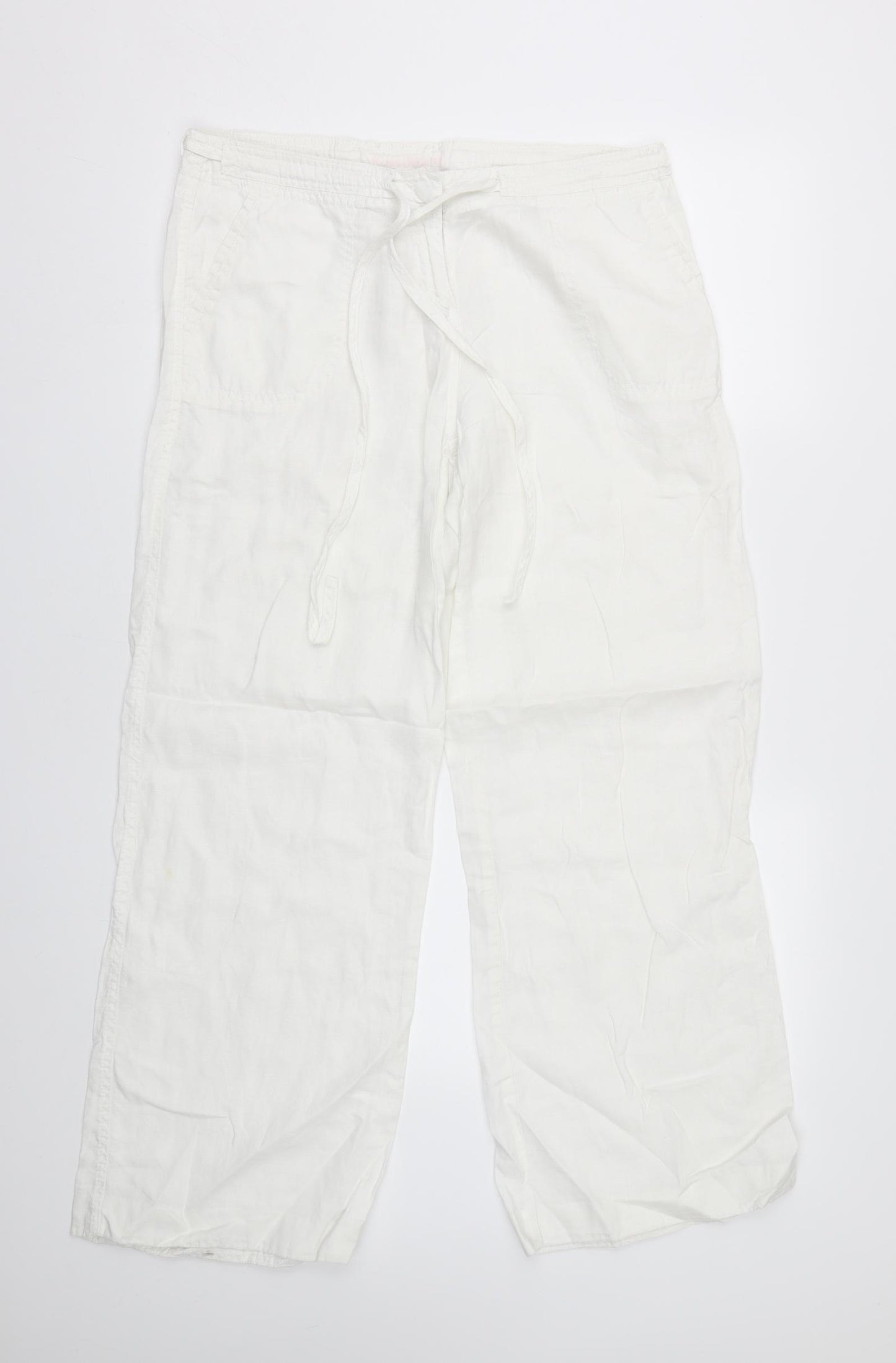 River Island Womens White   Trousers  Size 12 L29 in