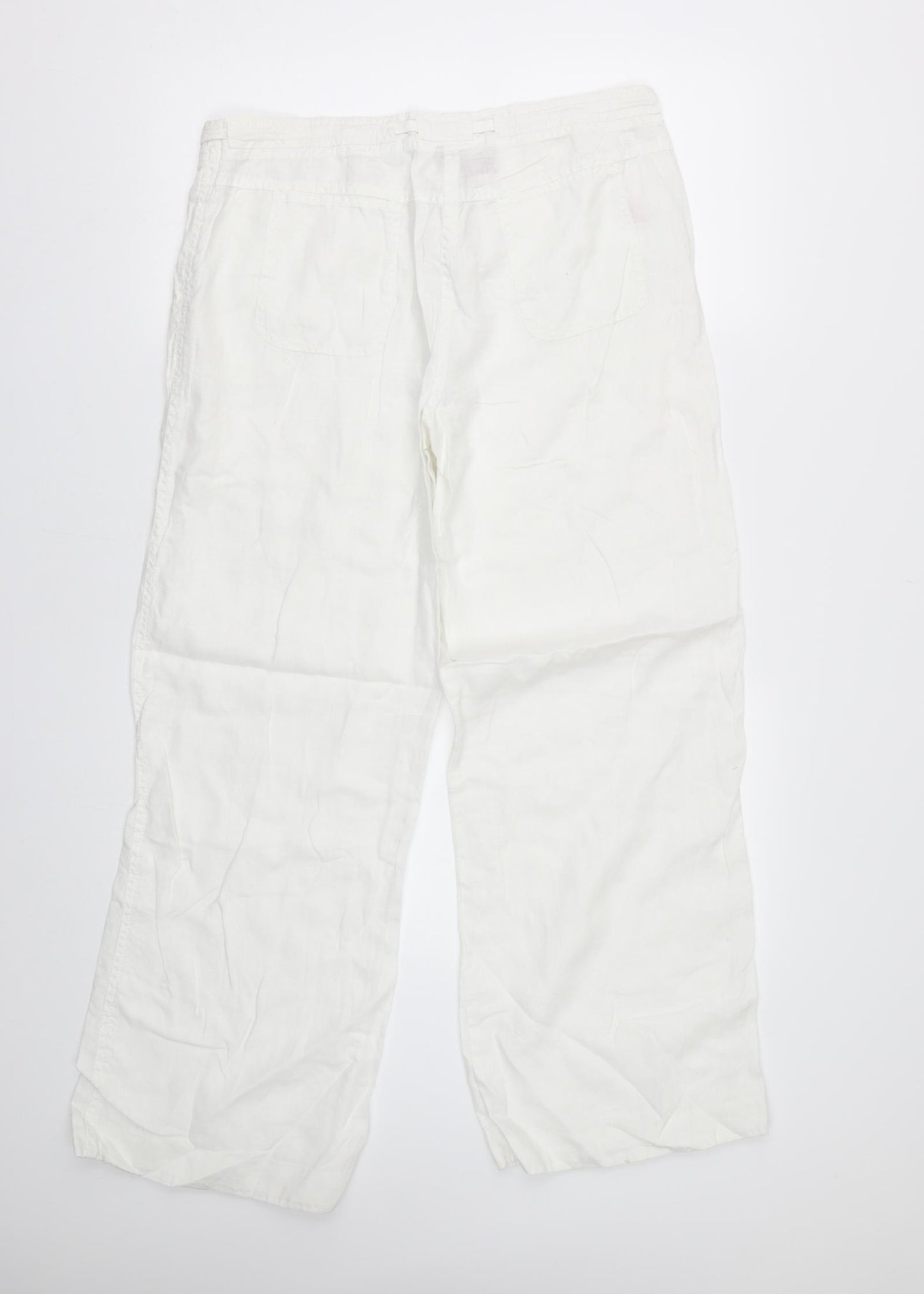 River Island Womens White   Trousers  Size 12 L29 in