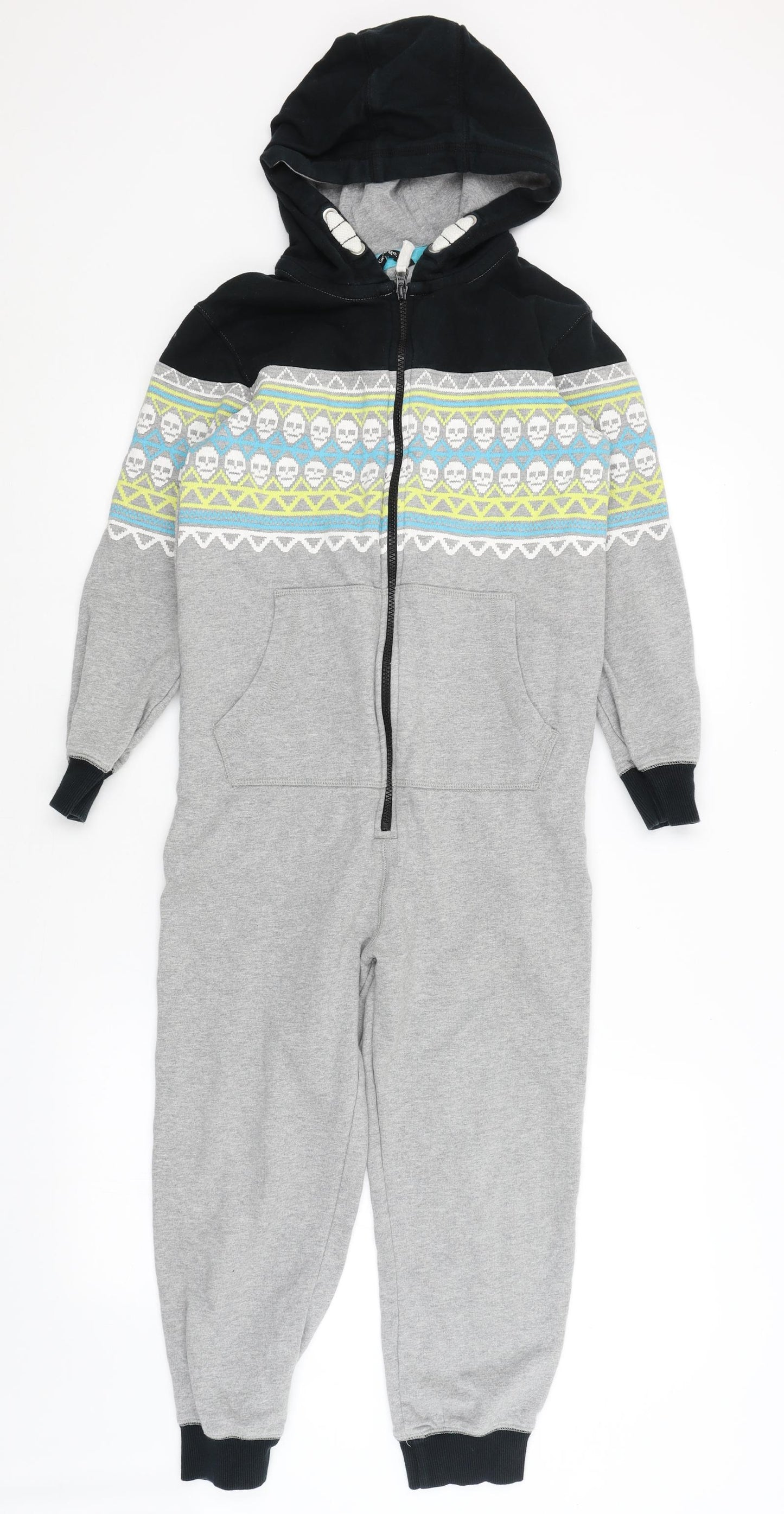 George Boys Grey Solid   One Piece Size 9-10 Years