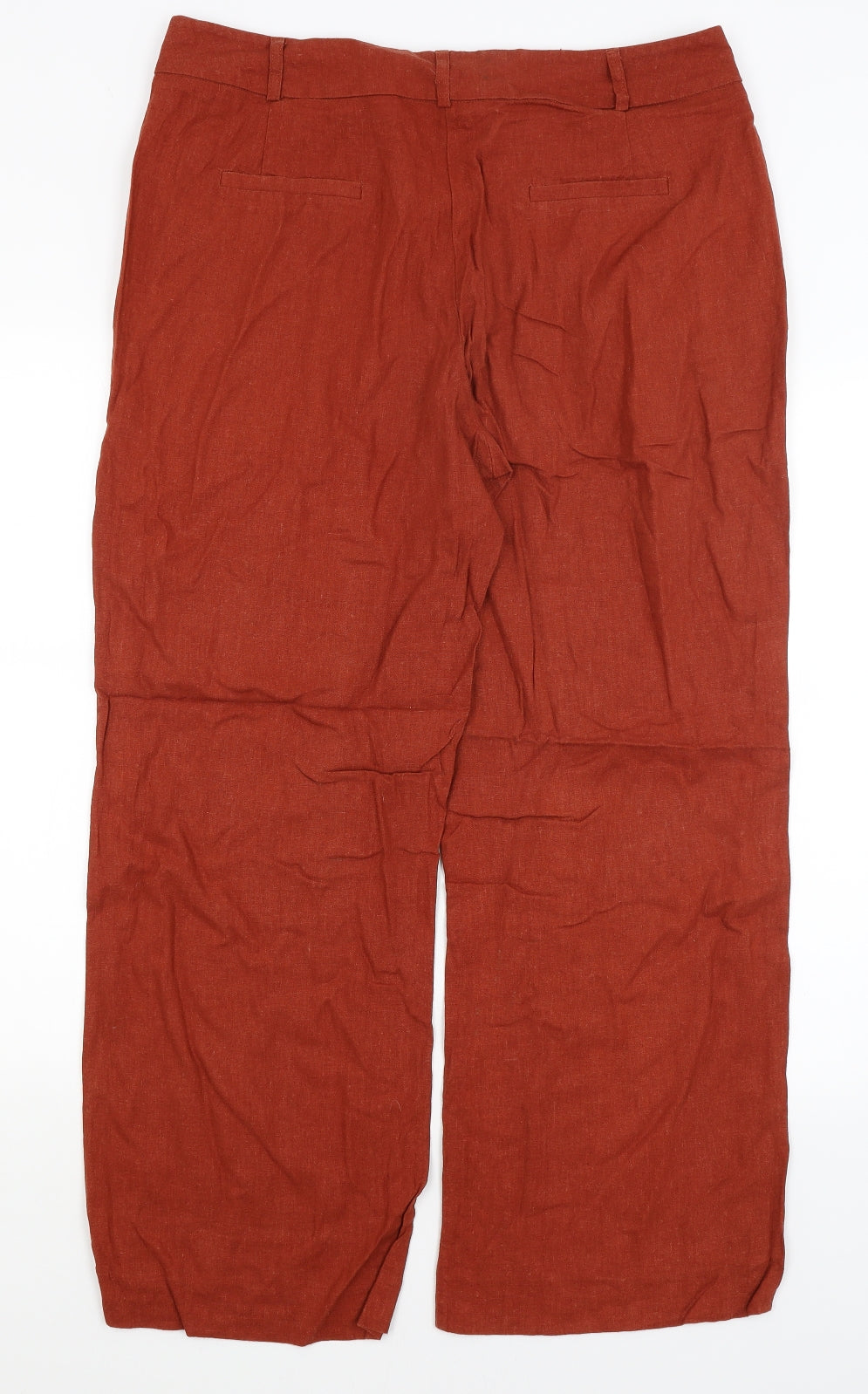 TU Womens Orange   Trousers  Size 16 L28 in