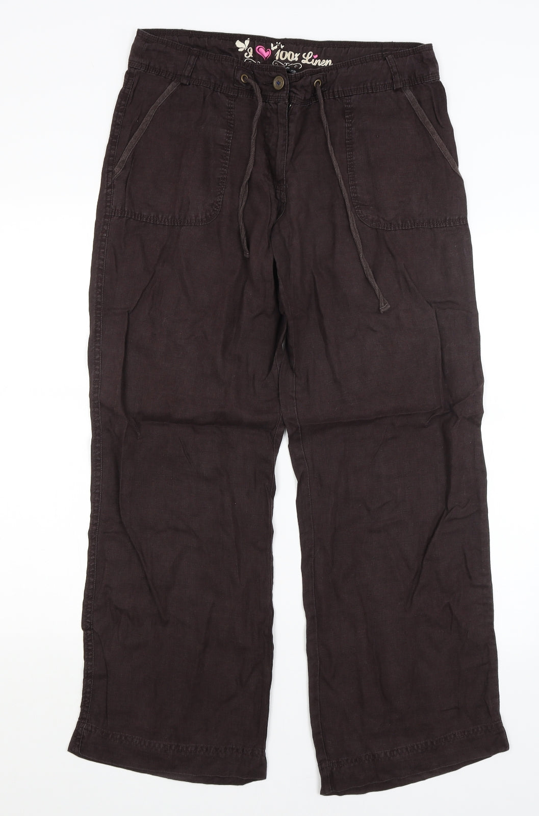 Atmosphere Womens Brown   Trousers  Size 12 L29 in