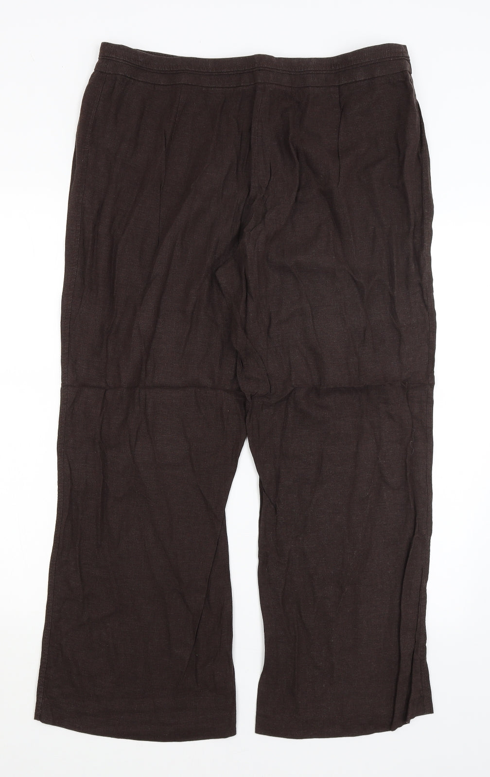 M&S Womens Brown   Trousers  Size 16 L26 in
