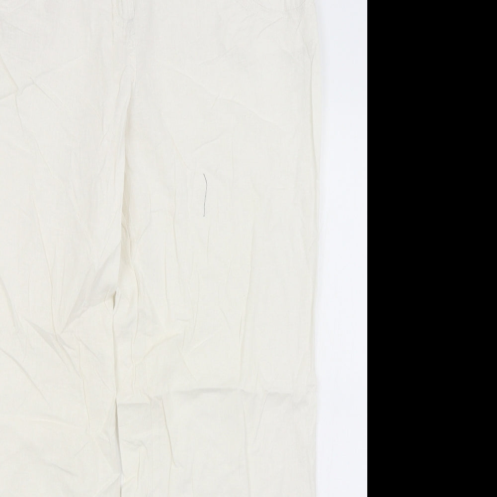 Wallis Womens White   Trousers  Size 14 L29 in