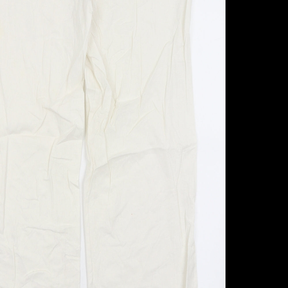 Wallis Womens White   Trousers  Size 14 L29 in