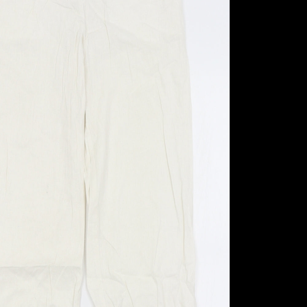 Wallis Womens White   Trousers  Size 8 L28 in