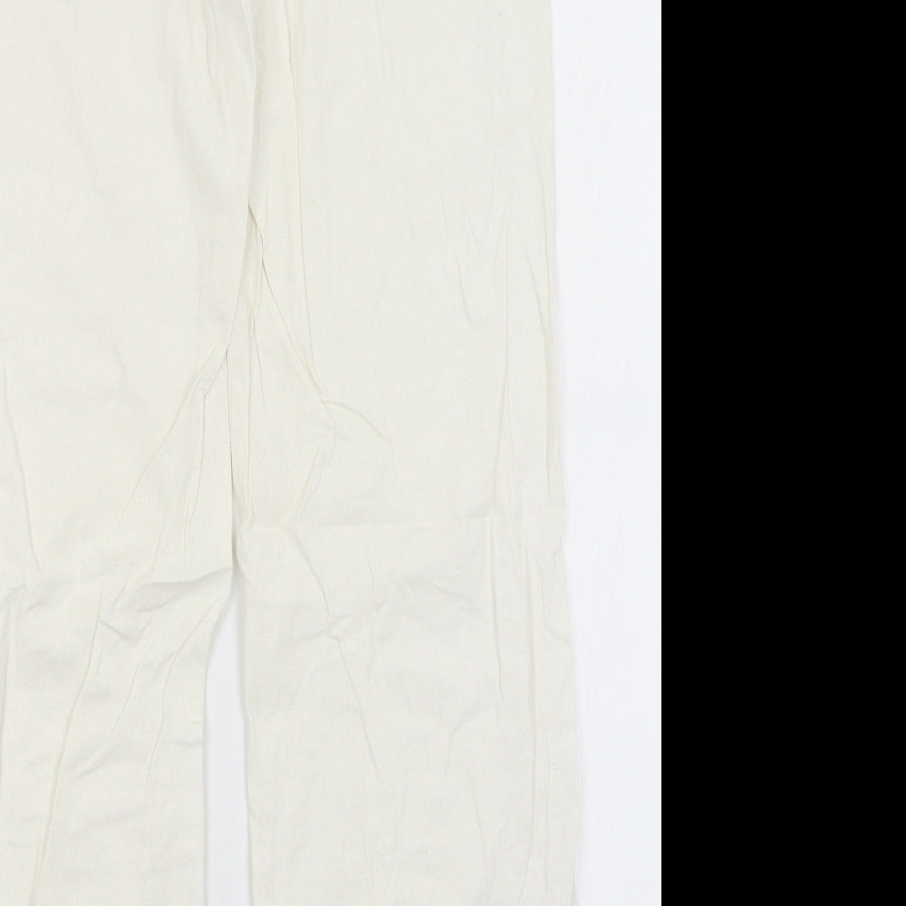 Wallis Womens White   Trousers  Size 8 L28 in
