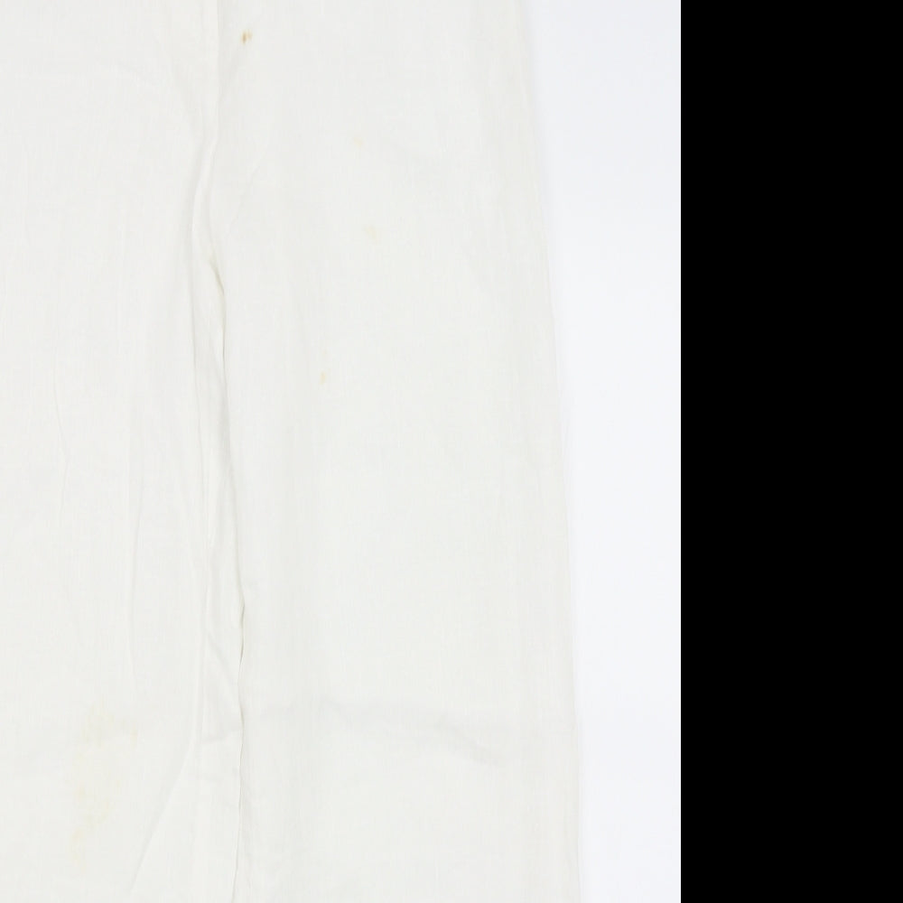 Resource Womens White   Trousers  Size 8 L29 in