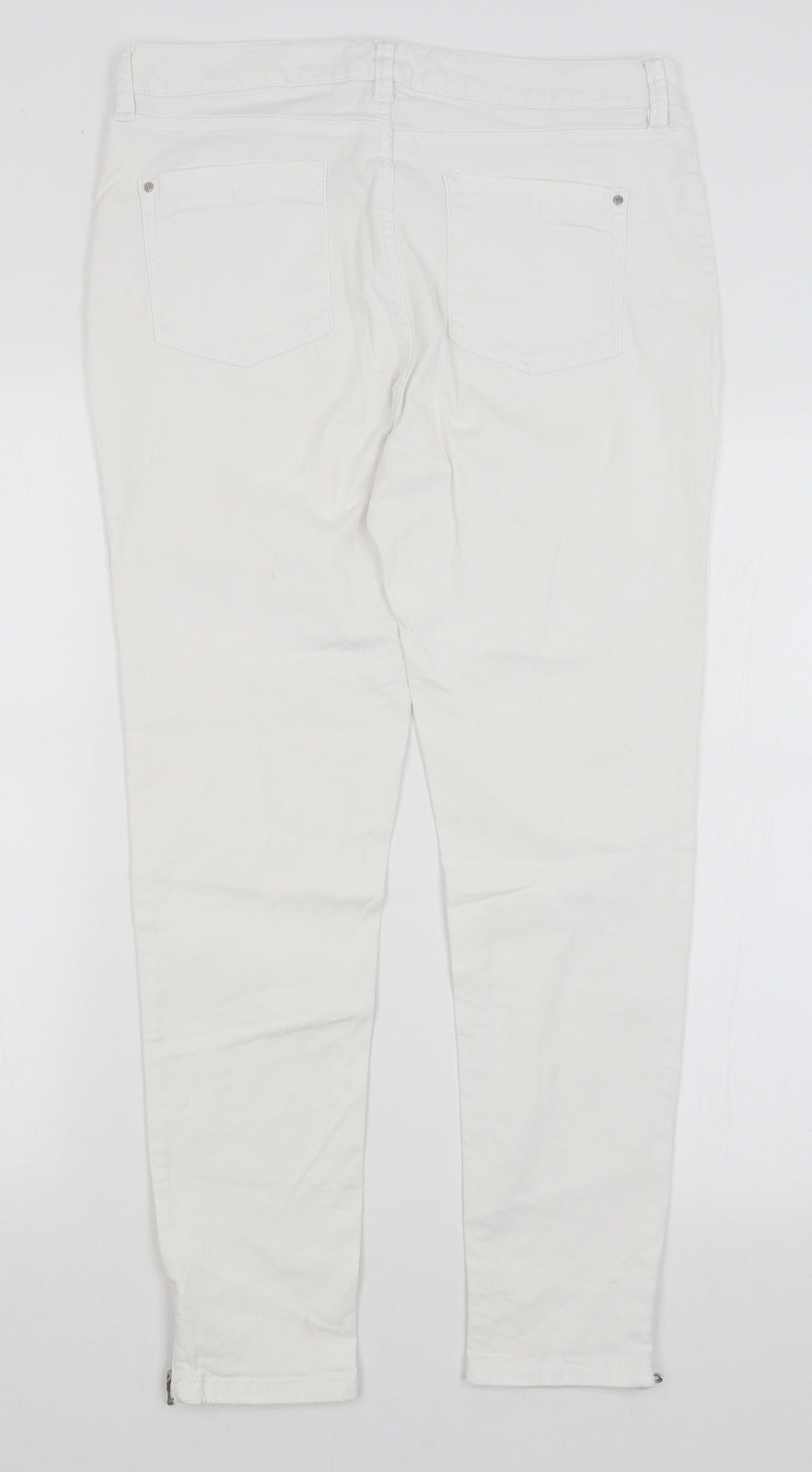 F&F Womens White   Skinny Jeans Size 12 L27 in