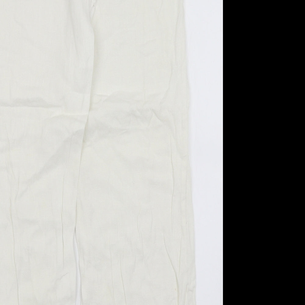 Per Una Womens White   Trousers  Size 10 L29 in