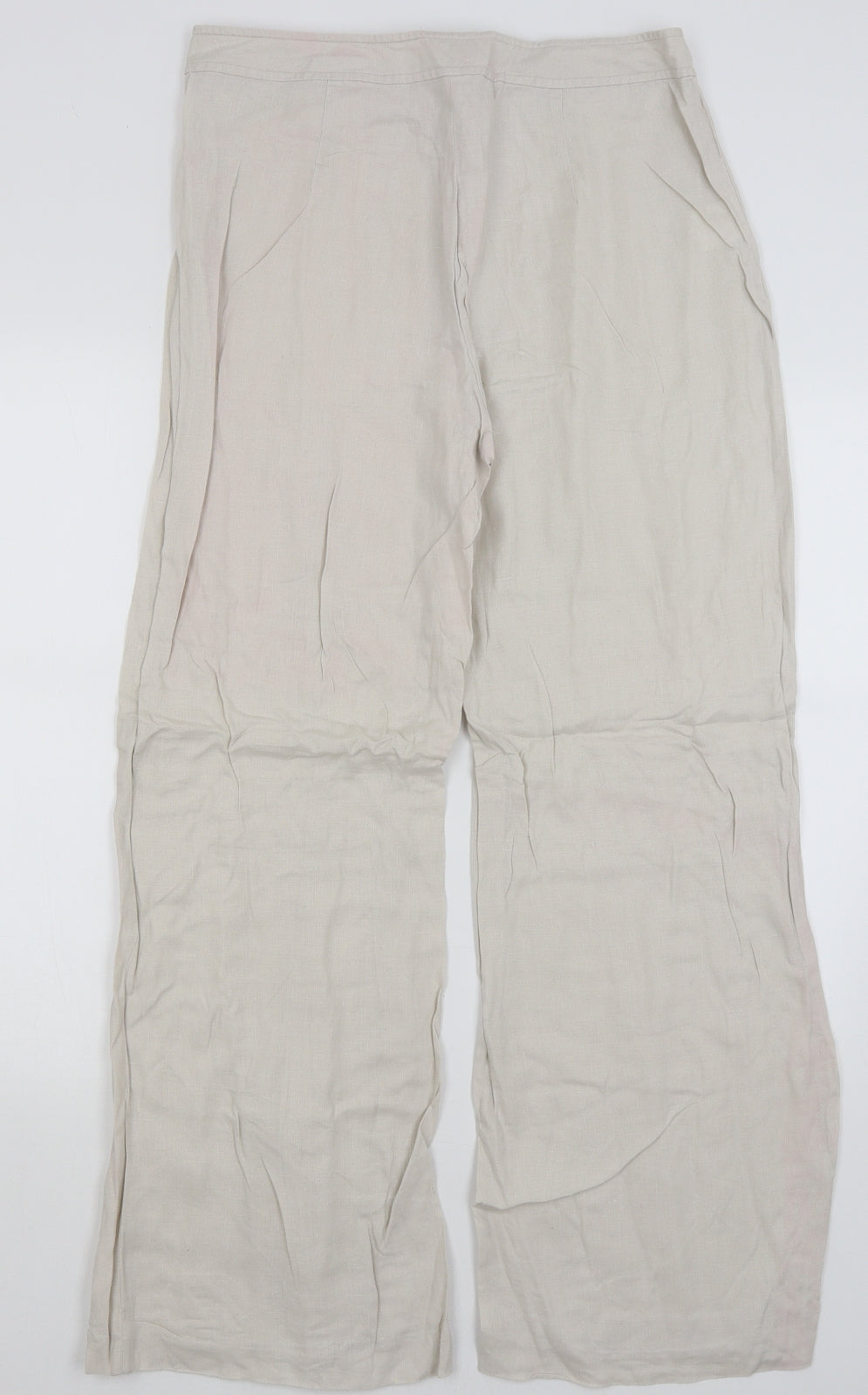 Per Una Womens Beige   Trousers  Size 14 L28.5 in
