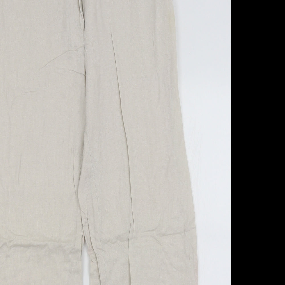Per Una Womens Beige   Trousers  Size 14 L28.5 in