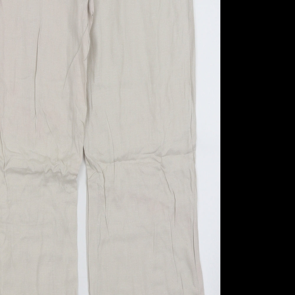 Per Una Womens Beige   Trousers  Size 14 L28.5 in