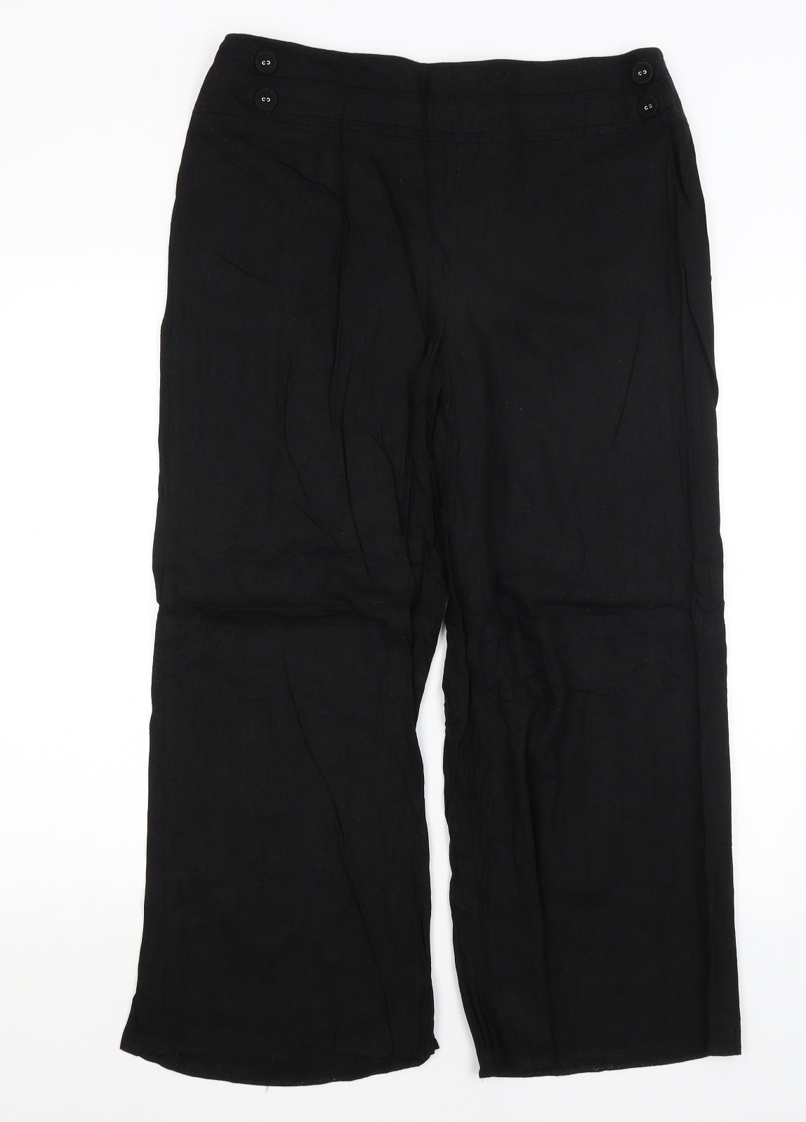 Evans Womens Black   Trousers  Size 20 L25 in