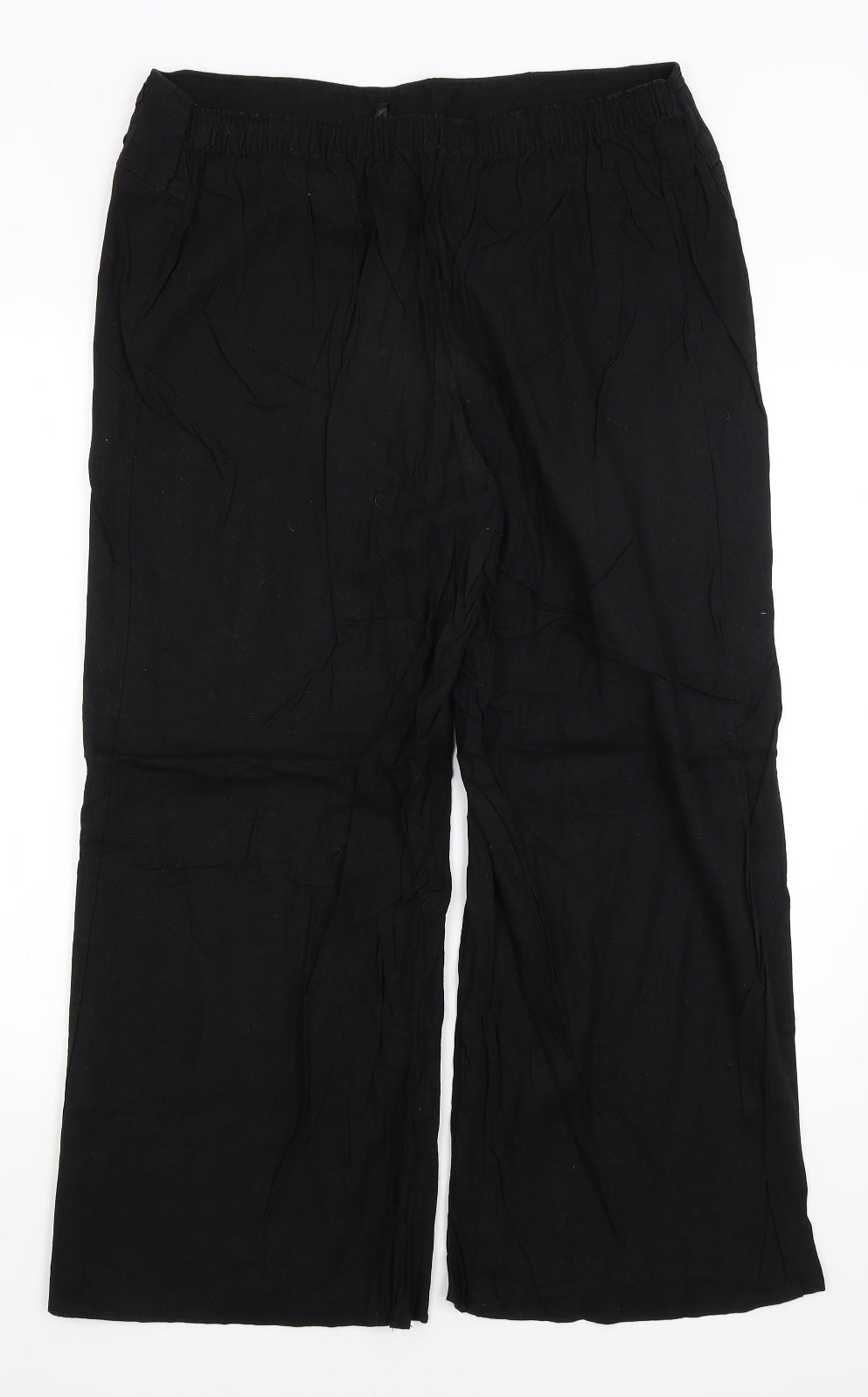 Evans Womens Black   Trousers  Size 20 L25 in