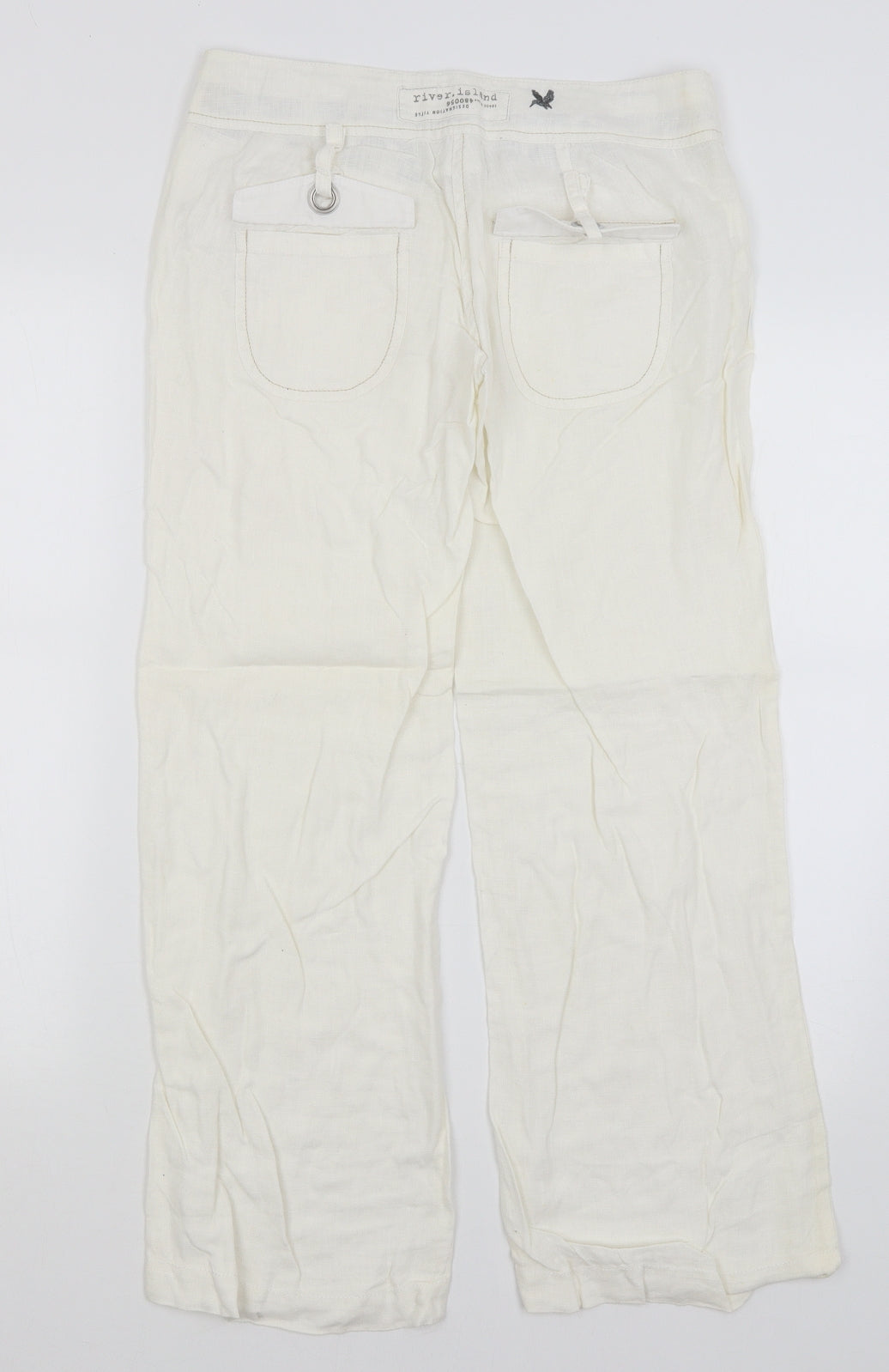 River Islans Womens White   Trousers  Size 6 L26 in