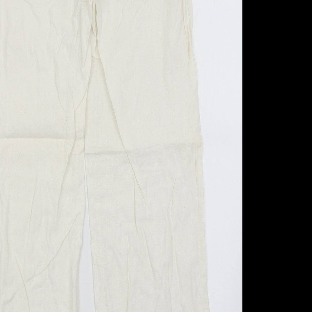 River Islans Womens White   Trousers  Size 6 L26 in