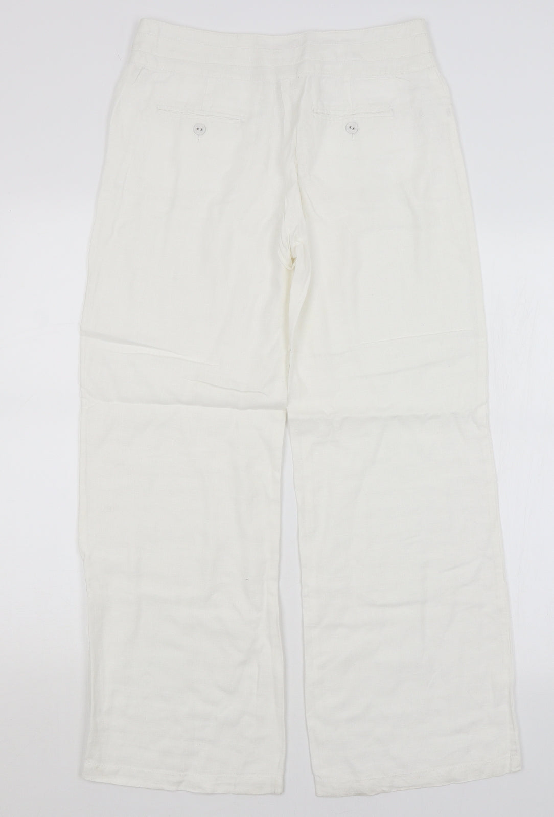 Monsoon Womens White   Trousers  Size 8 L27.5 in