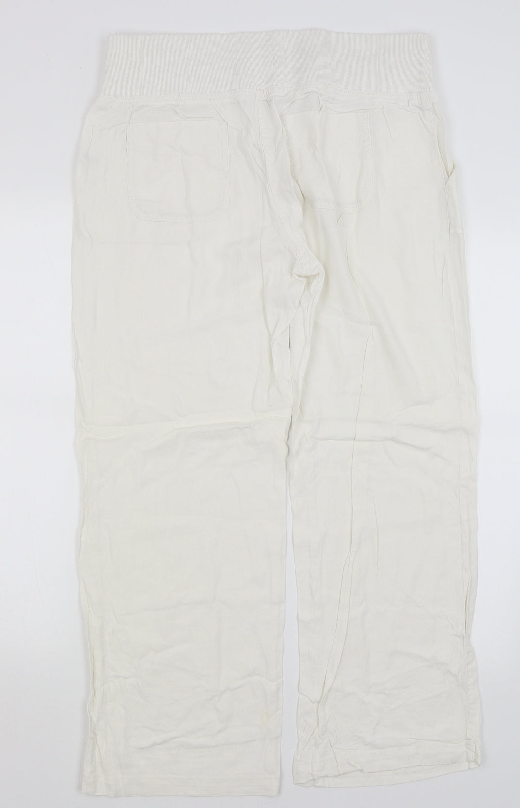 George Womens White   Trousers  Size 12 L26.5 in