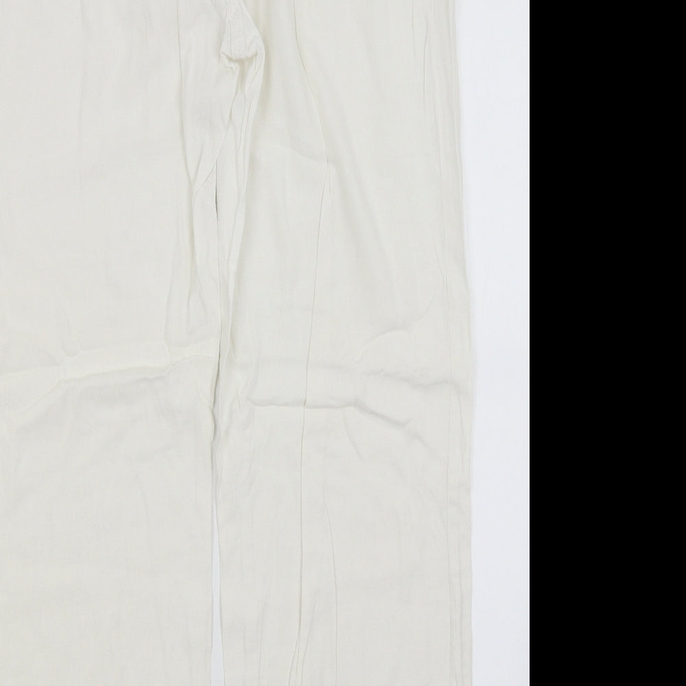George Womens White   Trousers  Size 12 L26.5 in