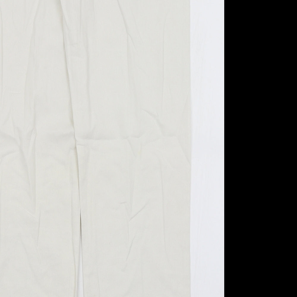 F&F Womens White   Trousers  Size 12 L29 in