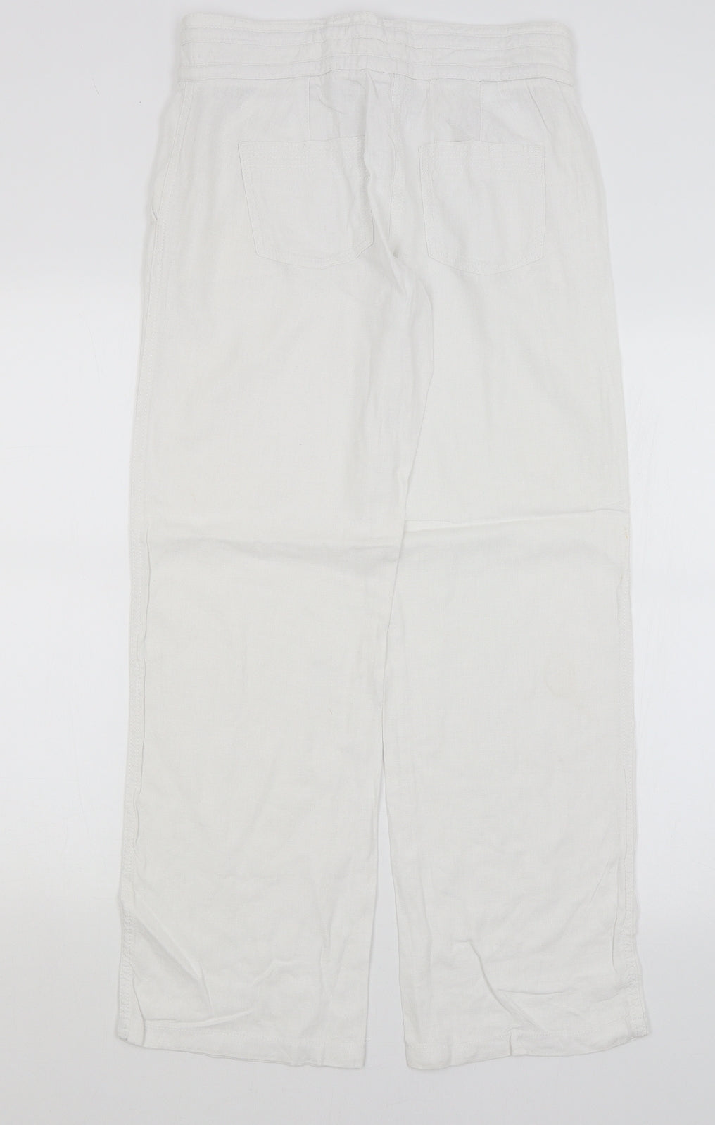 NEXT Womens White   Trousers  Size 8 L29 in
