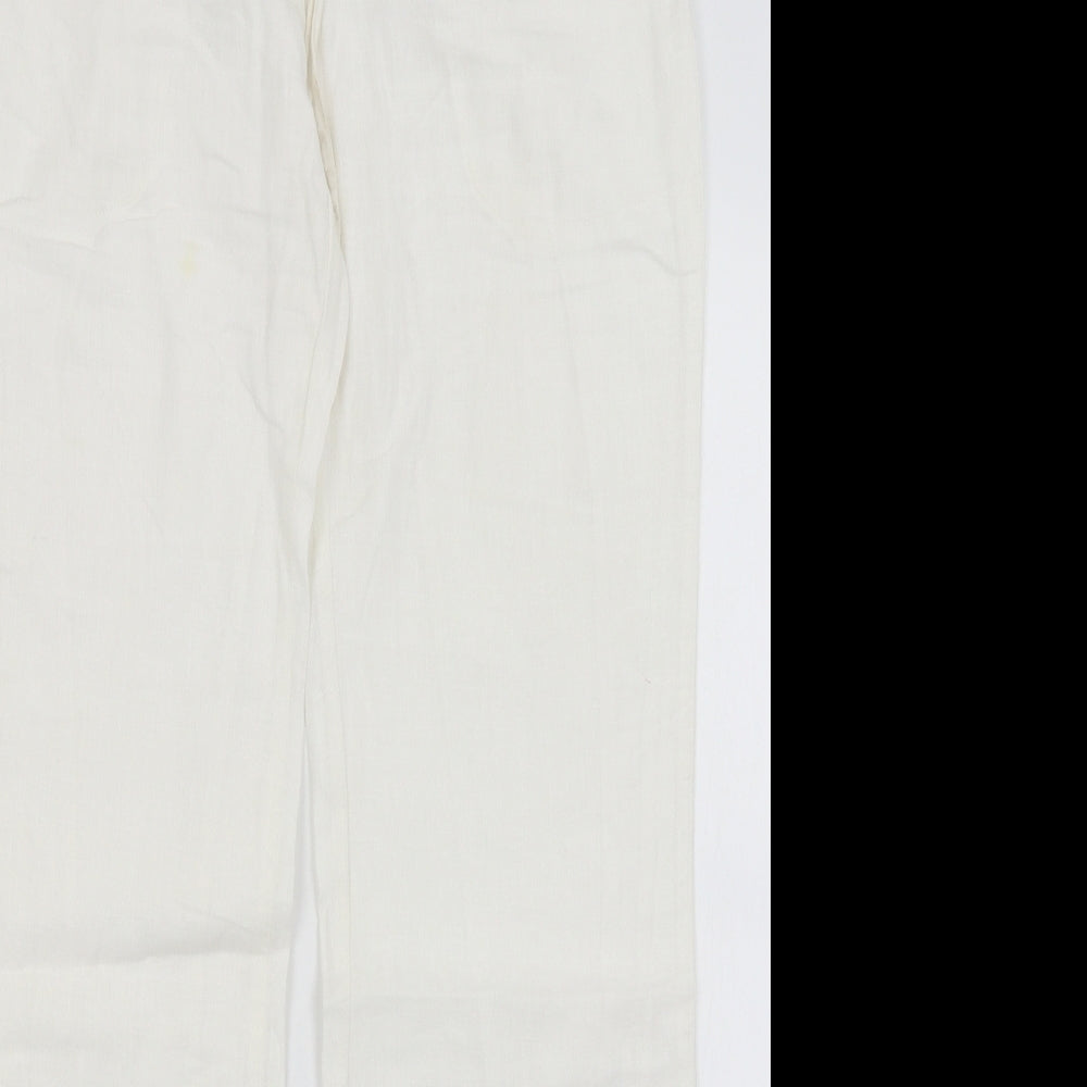 Gap Womens White   Trousers  Size 10 L32 in