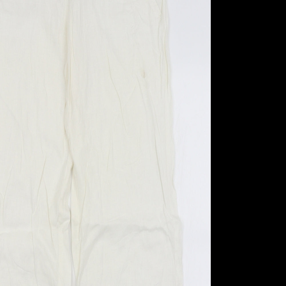 Jane Norman Womens White   Trousers  Size 10 L29 in
