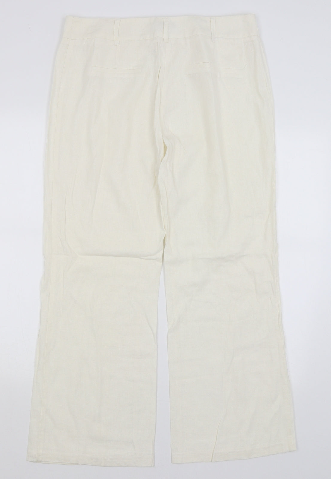 Collection Womens Ivory   Trousers  Size 14 L27.5 in