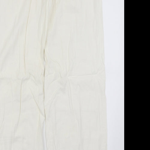 NEXT Womens White   Trousers  Size 12 L31 in
