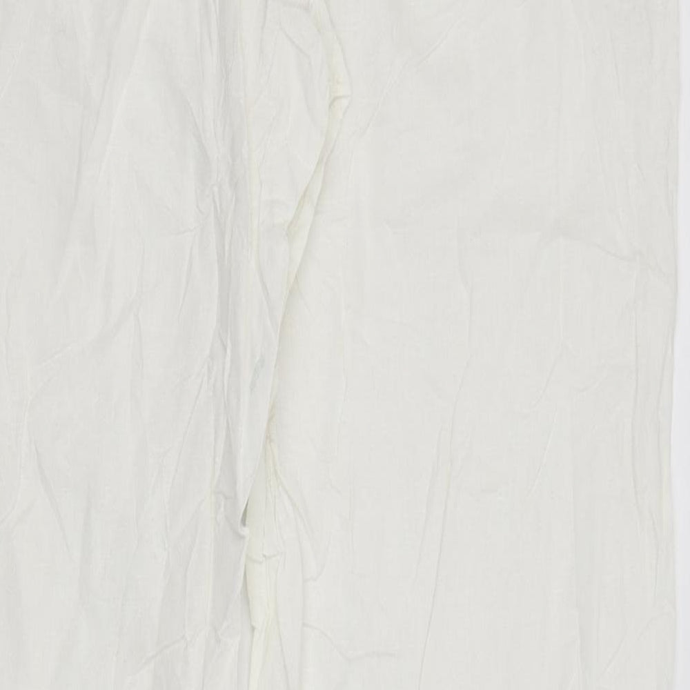 H&M Womens White   Trousers  Size 36 in L31 in