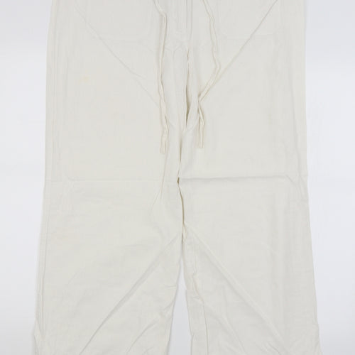 Papaya Womens White   Trousers  Size 16 L29 in