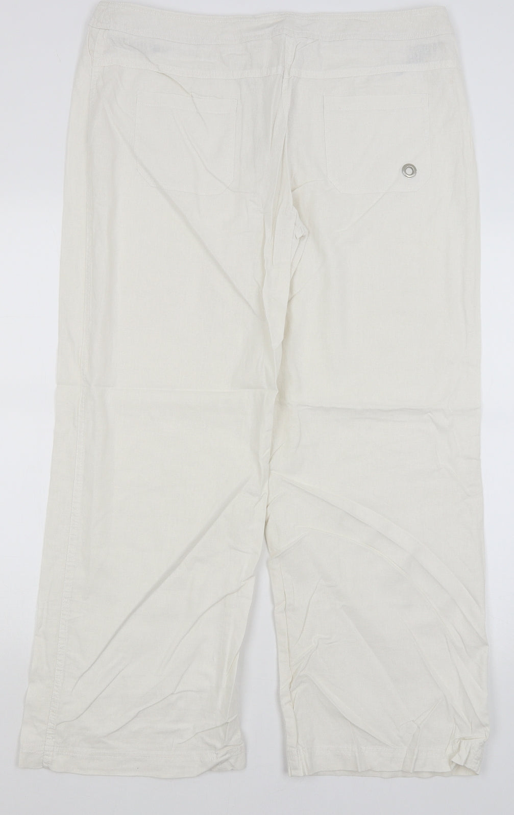 Papaya Womens White   Trousers  Size 16 L29 in