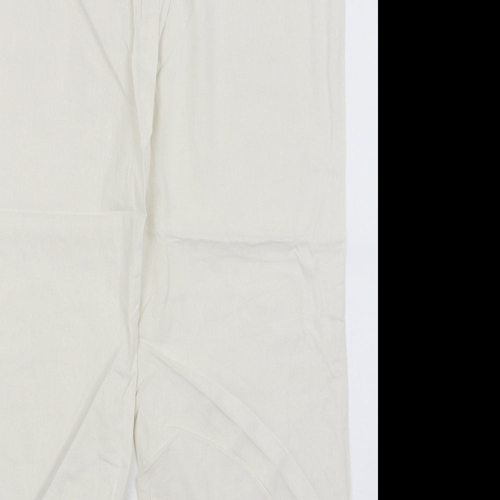 Papaya Womens White   Trousers  Size 16 L29 in
