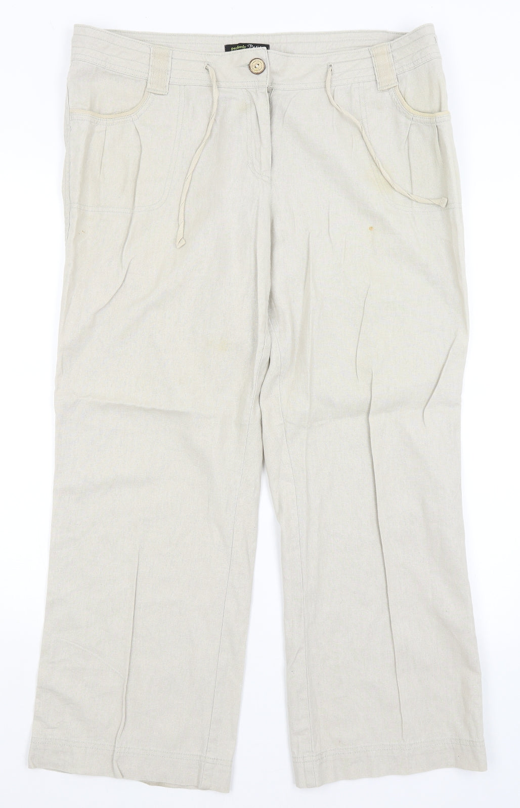 George Womens Beige   Trousers  Size 16 L28 in