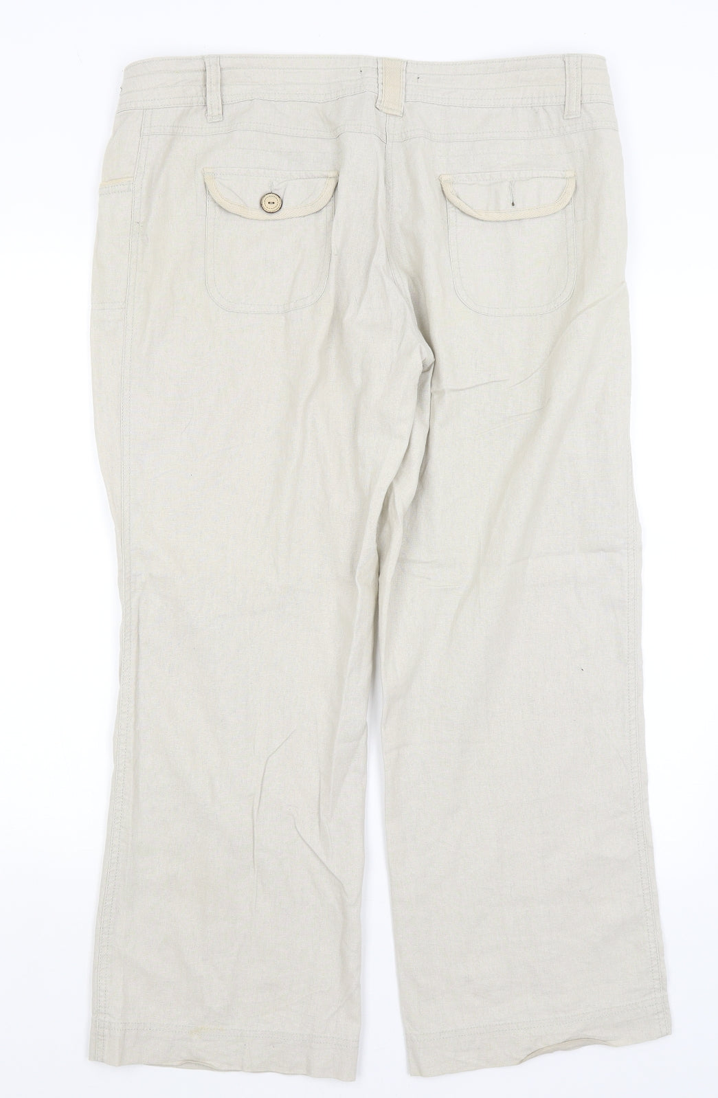 George Womens Beige   Trousers  Size 16 L28 in