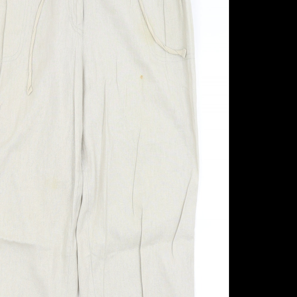 George Womens Beige   Trousers  Size 16 L28 in