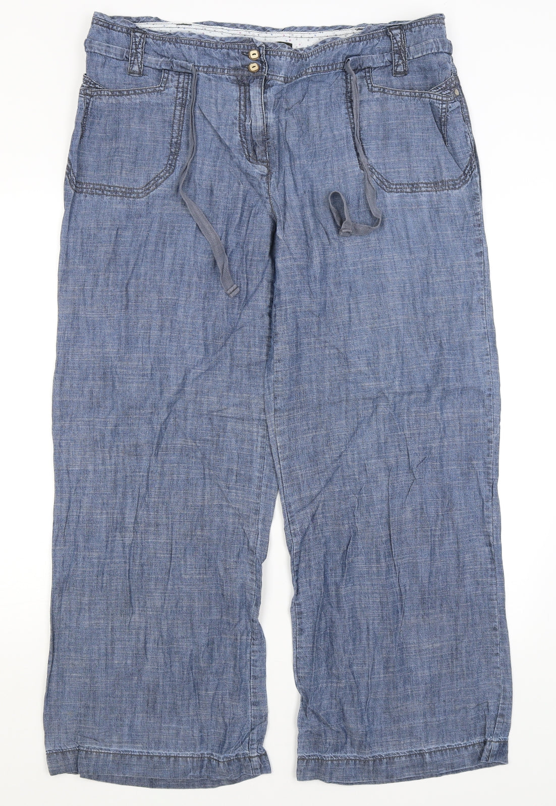 NEXT Womens Blue   Trousers  Size 18 L28 in