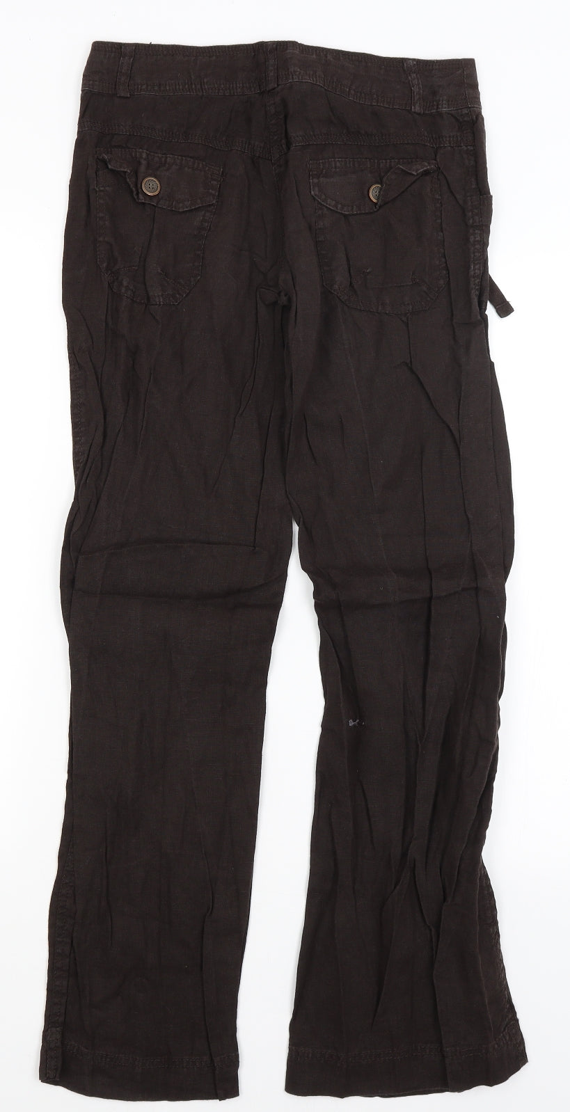 Denim Co Womens Brown   Trousers  Size 6 L29 in